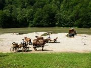 koniec słowackiego spływu Dunajcem -Leśnica